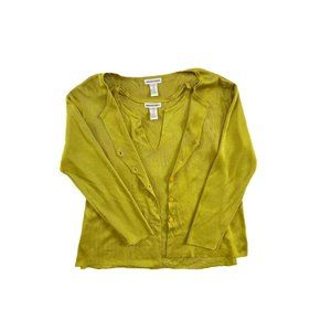 Y2K Jessica London 2-Piece Tank and Cardigan Set